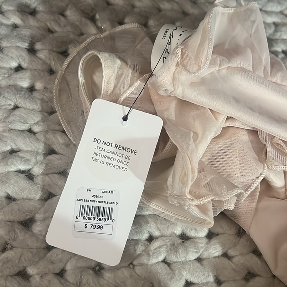 American Threads Strapless Ruffle Pink Dress - Picture 4 of 4